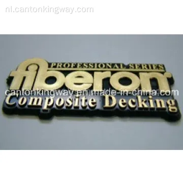 ABS Plastic Gold -naamplaatje / embleem / logo -badge